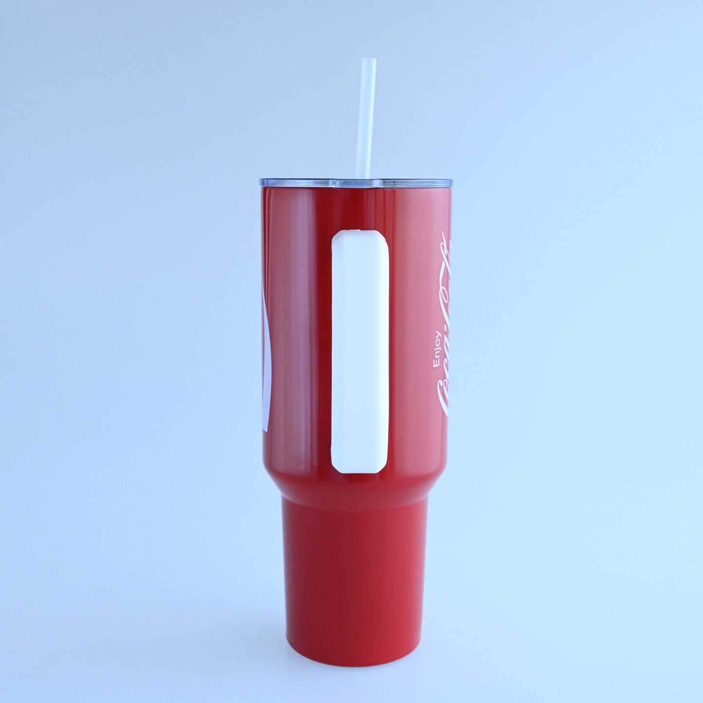 Coca Cola Enjoy Logo 40oz Stainless Steel Tumbler w Handle