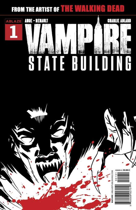 Vampire State Building #1 Cover C Adlard Black & White& Red (NM)