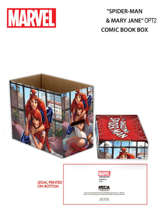 Marvel Spider-Man & MJ Short Comic Storage Box (Not Available for Shipping)