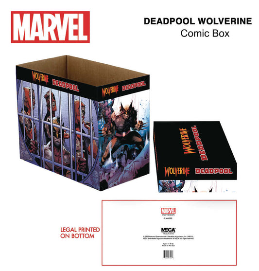 Marvel Wolverine & Deadpool Short Comic Storage Box (Not Available for Shipping)