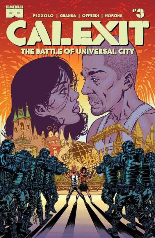 Calexit The Battle Of Universal City #3 (Of 3) Cover A C Granda (Mature)  (NM)