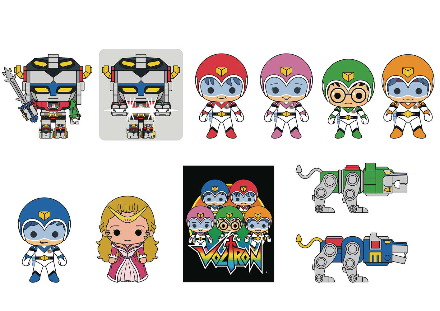 Voltron 40th Anniversary 3D Foam Bagclip Blind Bag (1 Surprise Bag)