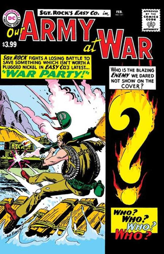 OUR ARMY AT WAR #151 FACSIMILE EDITION CVR B JOE KUBERT FOIL VAR (NM)