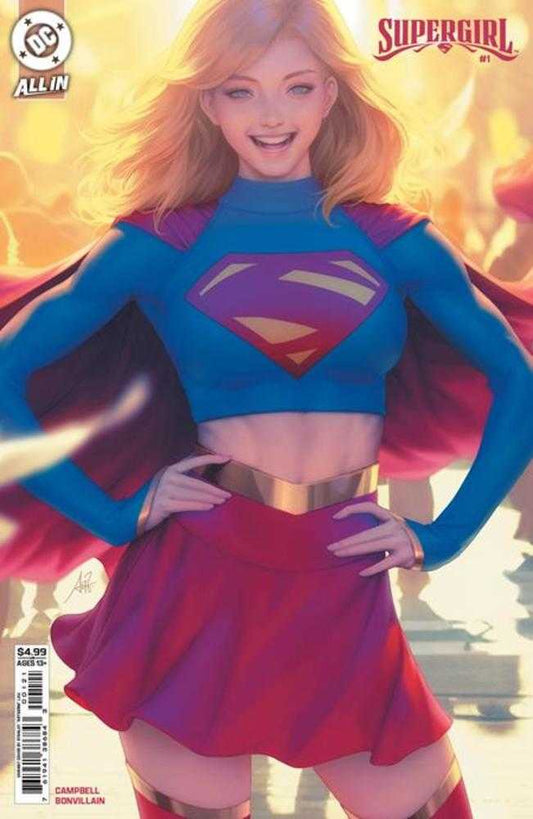 Supergirl #1 Cover B Stanley Artgerm Lau Card Stock Variant (NM)