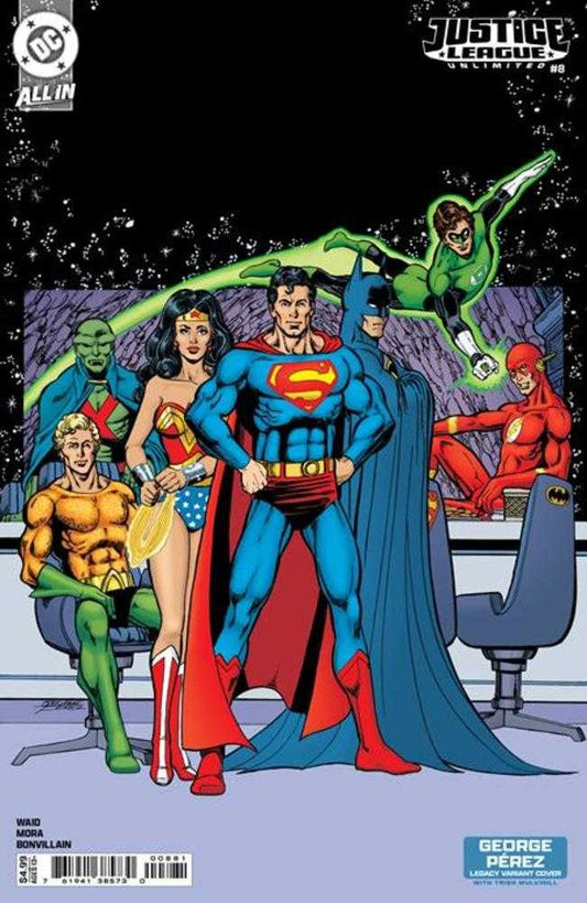 Justice League Unlimited #8 Cover F George Perez Legacy Card Stock Variant (We Are Yesterday) (NM)