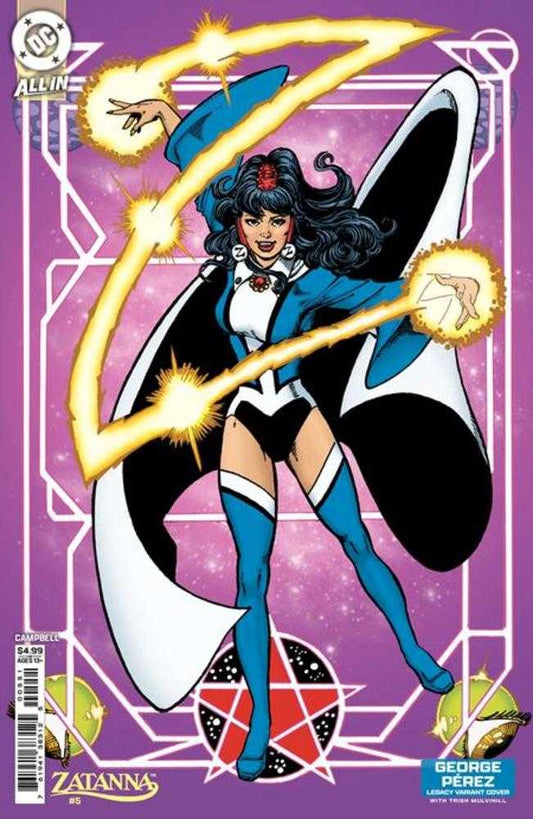 Zatanna #5 (Of 6) Cover D George Perez Legacy Card Stock Variant (NM)