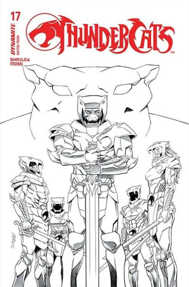 Thundercats #17 Cover N 1:10 Declan Shalvey Line Art Variant (NM)