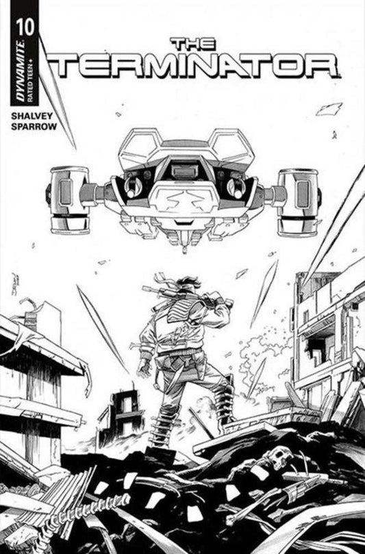 Terminator #10 Cover F 1:10 Declan Shalvey Line Art Variant (NM)