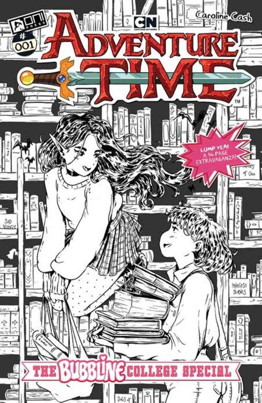Adventure Time (2025) The Bubbline College Special # 1 (One Shot) Cover D 1:10 Chloe Stawski Black & White Variant (NM)