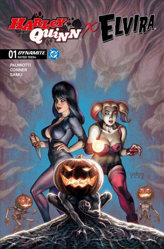 Harley Quinn X Elvira #1 Cover C Joseph Michael Linsner Variant (NM)