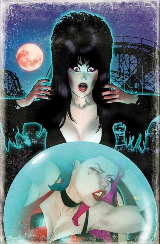 Harley Quinn X Elvira #1 Cover N 1:10 Ben Caldwell Full Art Variant (NM)