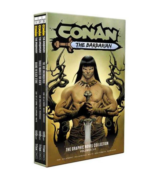 Conan The Barbarian TPB Volume 01 03 Slipcase Set Direct Market Edition Jae Lee Cover (Mature) (NM)