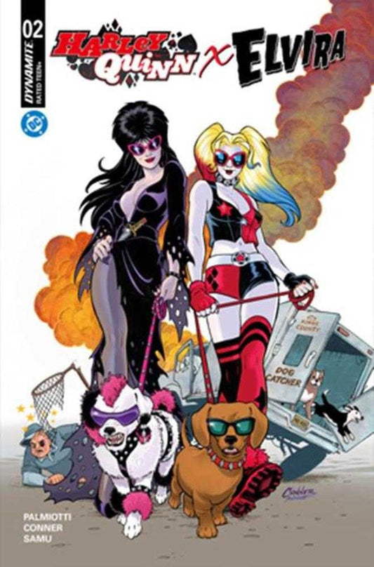 Harley Quinn X Elvira #2 Cover A Amanda Conner Dogs (NM)