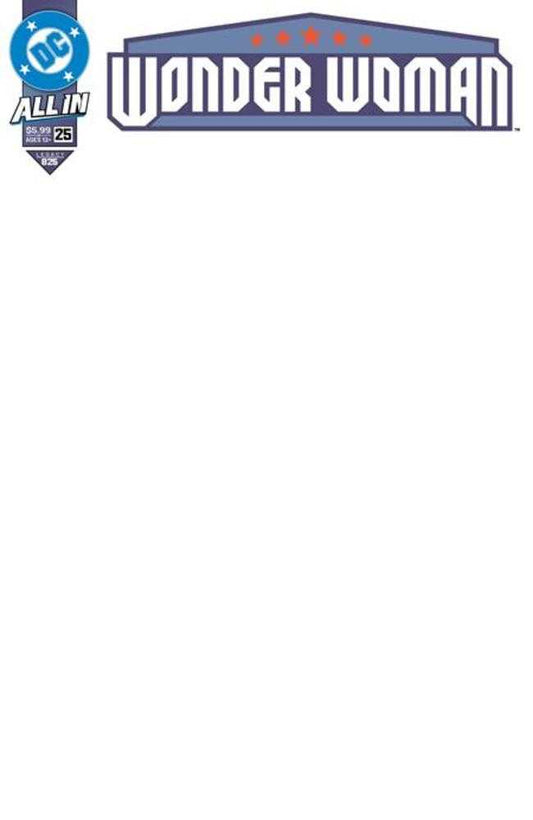 Wonder Woman #25 Cover F Blank Card Stock Variant (NM)