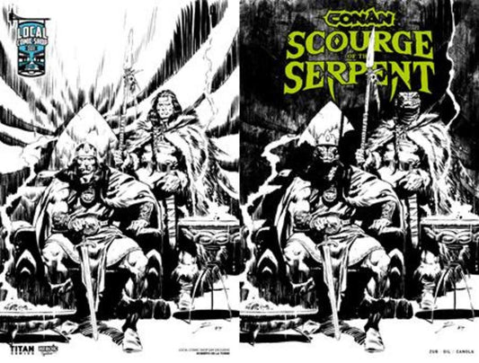 Conan The Barbarian Scourge Of The Serpent #1 (Of 4) Cover J  Roberto De La Torre Local Comic Shop Day Exclusive Inks Wraparound Variant (Mature) (NM)