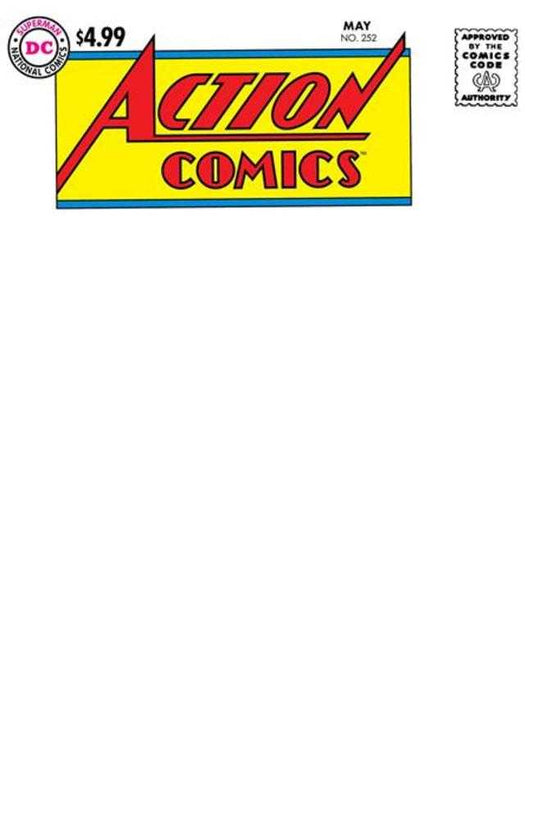 Action Comics #252 Facsimile Edition Cover C Blank Variant (NM)