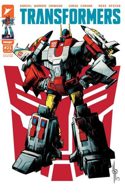 Transformers #21 2nd Printing Cover B Jason Howard Autobot Variant (NM)