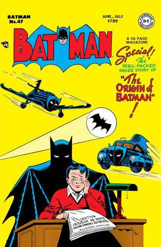 Batman #47 Facsimile Edition Cover B Bob Kane Foil Variant (NM)