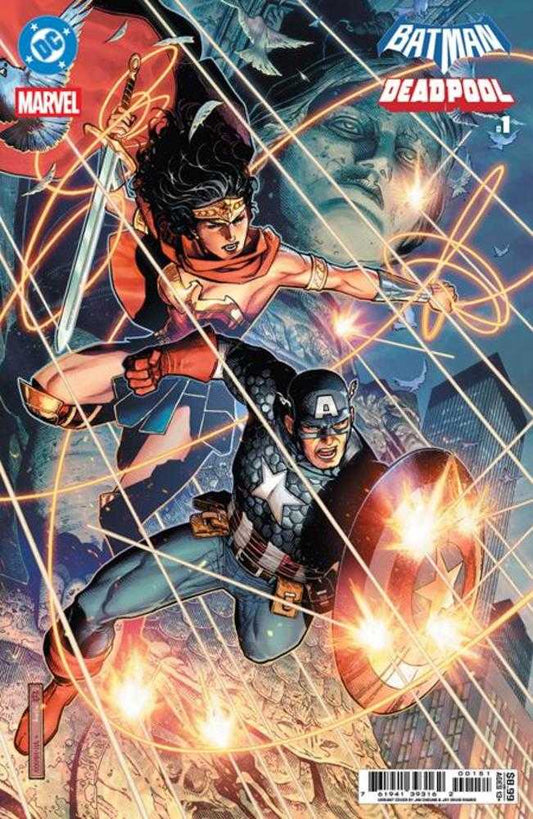 DC Marvel Batman Deadpool #1 (One Shot) Cover E Jim Cheung Wonder Woman Captain America Card Stock Variant (NM)