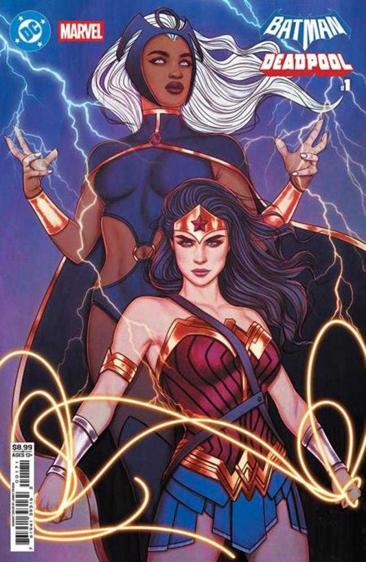 DC Marvel Batman Deadpool #1 (One Shot) Cover H Jenny Frison Wonder Woman Storm Card Stock Variant (NM)
