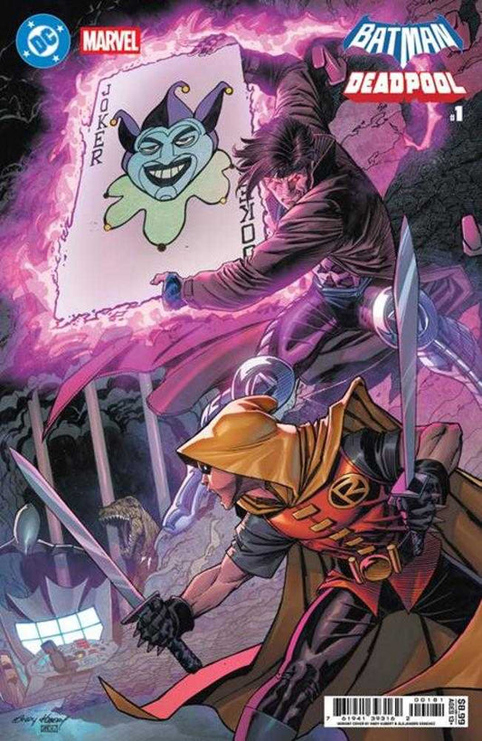 DC Marvel Batman Deadpool #1 (One Shot) Cover I Andy Kubert Damian Wayne Gambit Card Stock Variant (NM)