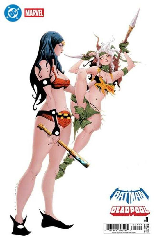 DC Marvel Batman Deadpool #1 (One Shot) Cover J Jae Lee Big Barda Savage Land Rogue Card Stock Variant (NM)