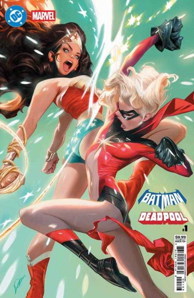 DC Marvel Batman Deadpool #1 (One Shot) Cover L Alexander Lozano Wonder Woman Ms Marvel Card Stock Variant (NM)