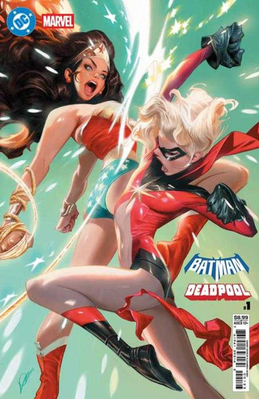 DC Marvel Batman Deadpool #1 (One Shot) Cover L Alexander Lozano Wonder Woman Ms Marvel Card Stock Variant (NM)