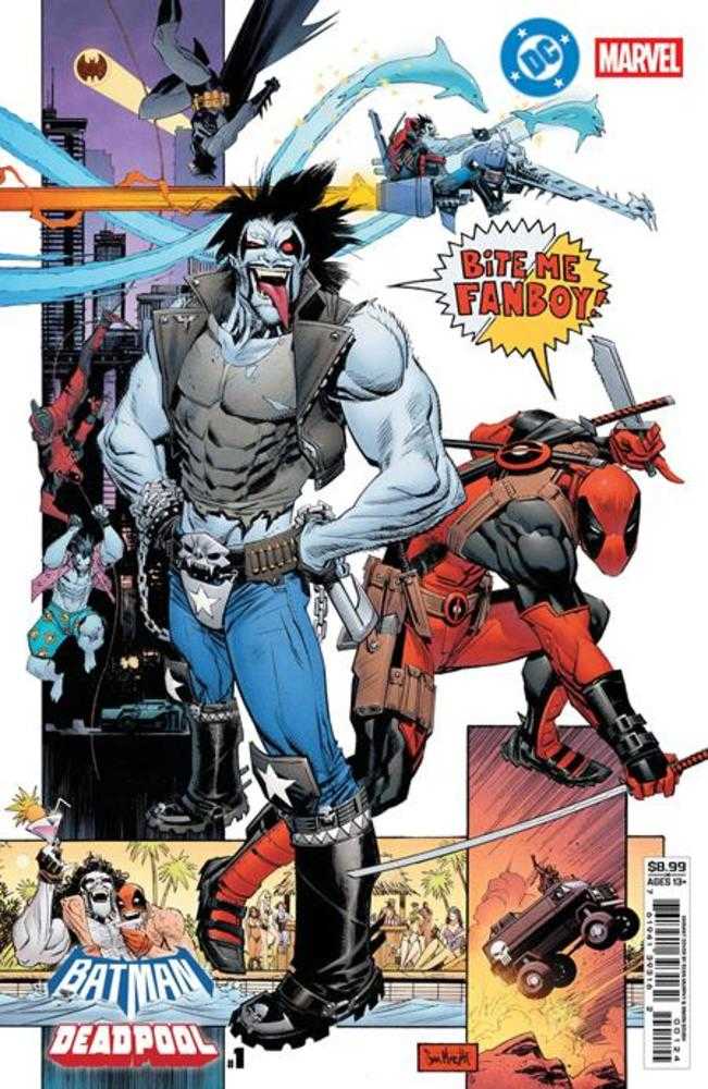 DC Marvel Batman Deadpool #1 (One Shot) Cover M Sean Gordon Murphy Lobo Deadpool Card Stock Variant (NM)