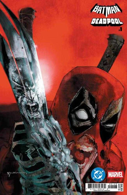 DC Marvel Batman Deadpool #1 (One Shot) Cover Q Bill Sienkiewicz Incredible Hulk 340 Homage Card Stock Variant (NM)