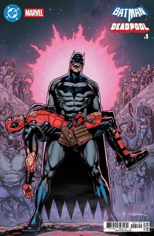 DC Marvel Batman Deadpool #1 (One Shot) Cover R Ryan Sook Crisis On Infinite Earths 7 Homage Card Stock Variant (NM)