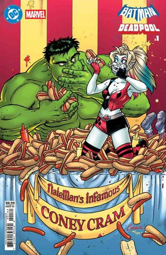 DC Marvel Batman Deadpool #1 (One Shot) Cover F Amanda Conner Harley Quinn Hulk Card Stock Variant (NM)