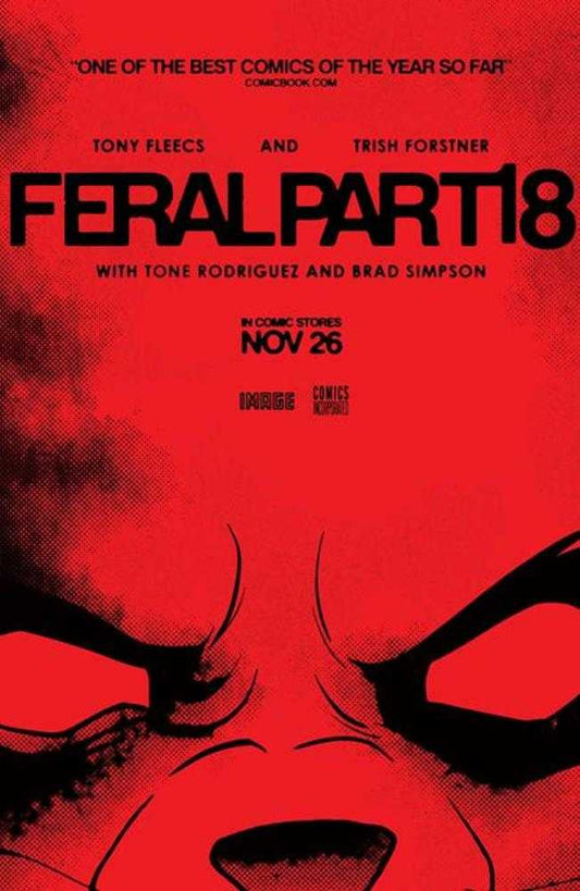 Feral #18 Cover B Tony Fleecs & Trish Forstner Movie Poster Homage Variant (NM)