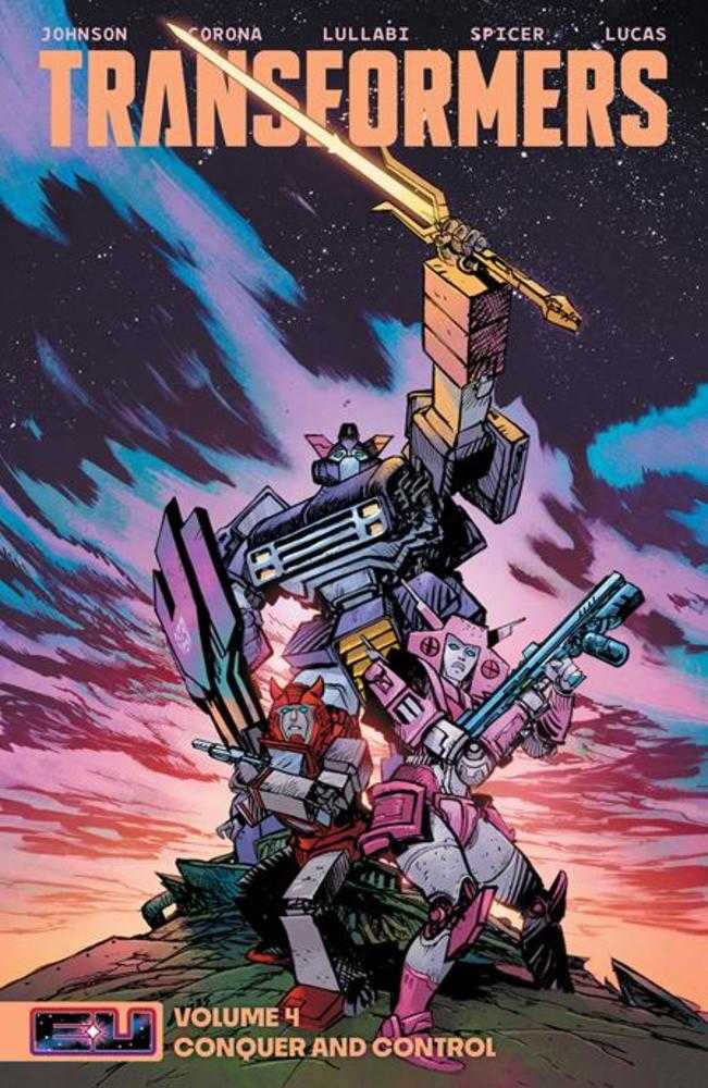 Transformers TPB Volume 04 Conquer And Control Direct Market Exclusive Daniel Warren Johnson & Mike Spicer Sword Cover (NM)