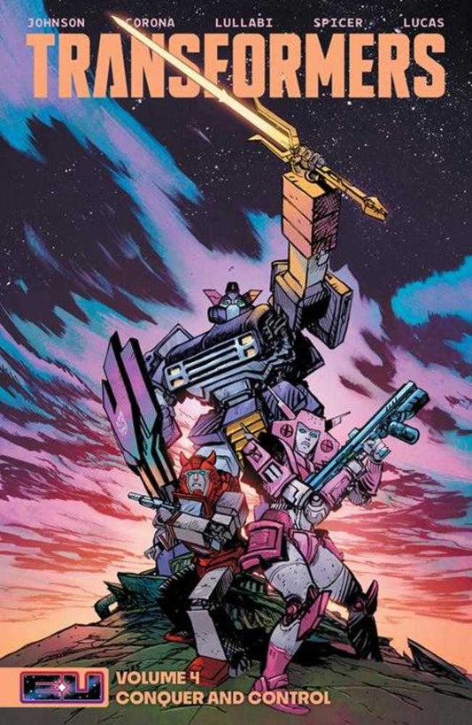 Transformers TPB Volume 04 Conquer And Control Direct Market Exclusive Daniel Warren Johnson & Mike Spicer Sword Cover (NM)