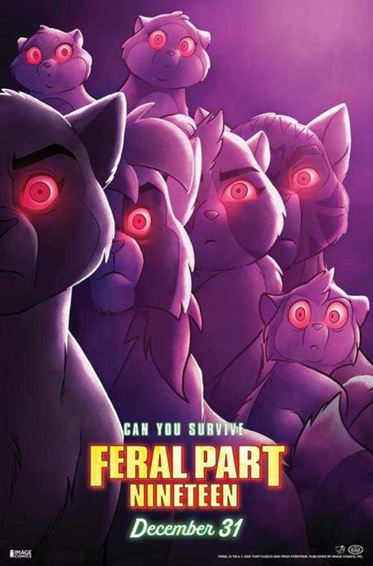 Feral #19 Cover B Tony Fleecs & Trish Forstner Movie Poster Homage Variant (NM)