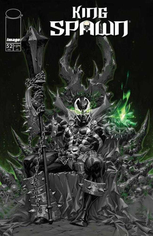 King Spawn #52 Cover B Kael Ngu Black & White Variant (NM)