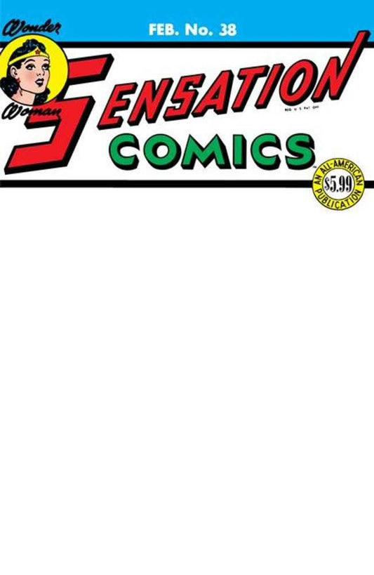 Sensation Comics #38 Facsimile Edition Cover C Blank Variant (NM)