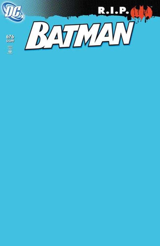 Batman #676 Facsimile Edition Cover C Blank Card Stock Variant (NM)