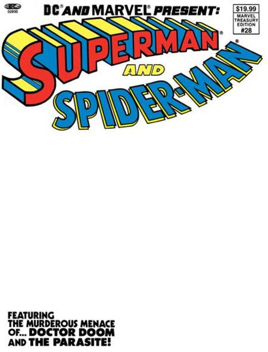 DC And Marvel Present Superman And Spider-Man (Marvel Treasury Edition #28) #1 Facsimile Edition Cover D Blank Variant (NM)