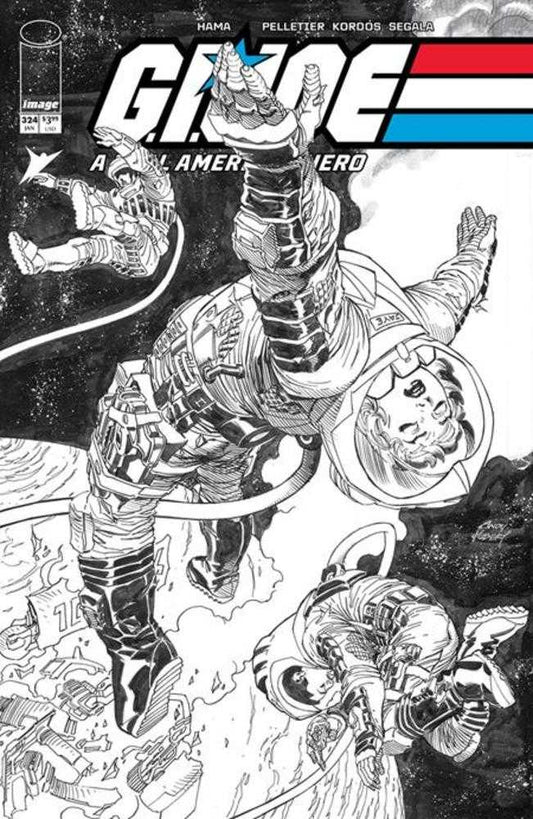 G.I. Joe A Real American Hero #324 Cover B Andy Kubert Black & White Variant (NM)
