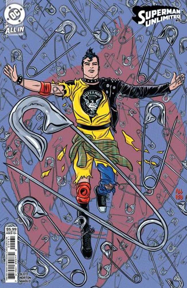 Superman Unlimited #9 Cover F Michael Allred Punk Rock Card Stock Variant (NM)