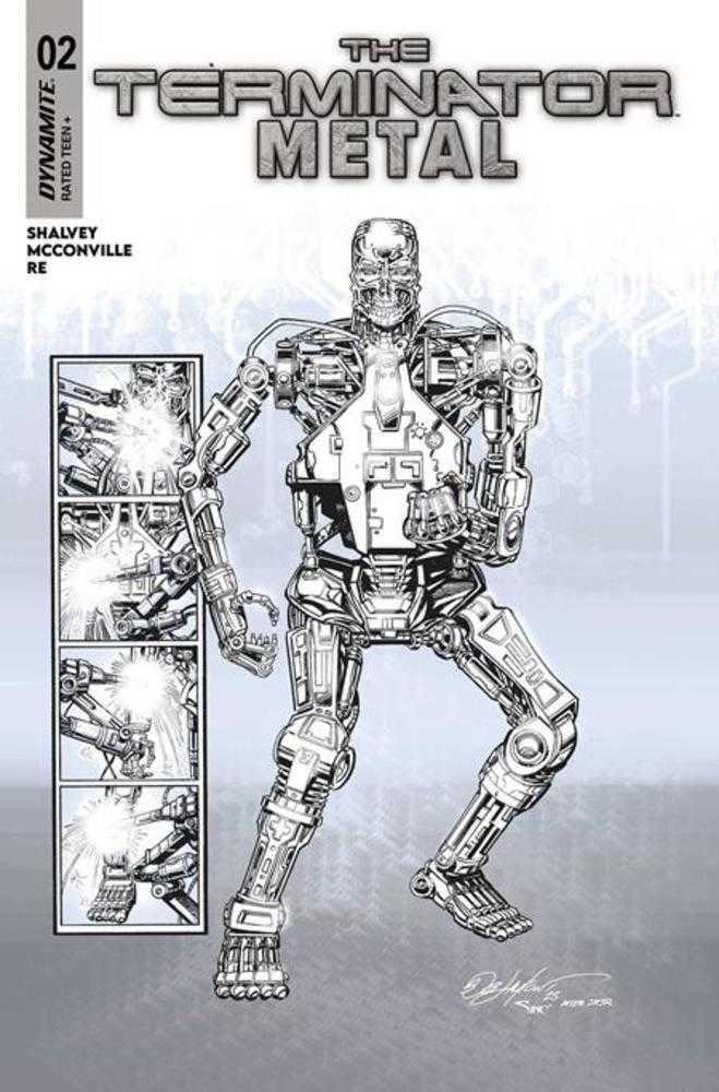 Terminator Metal #2 Cover J Inc 1:5 Bob Layton Line Art Foc Bonus Variant (NM)