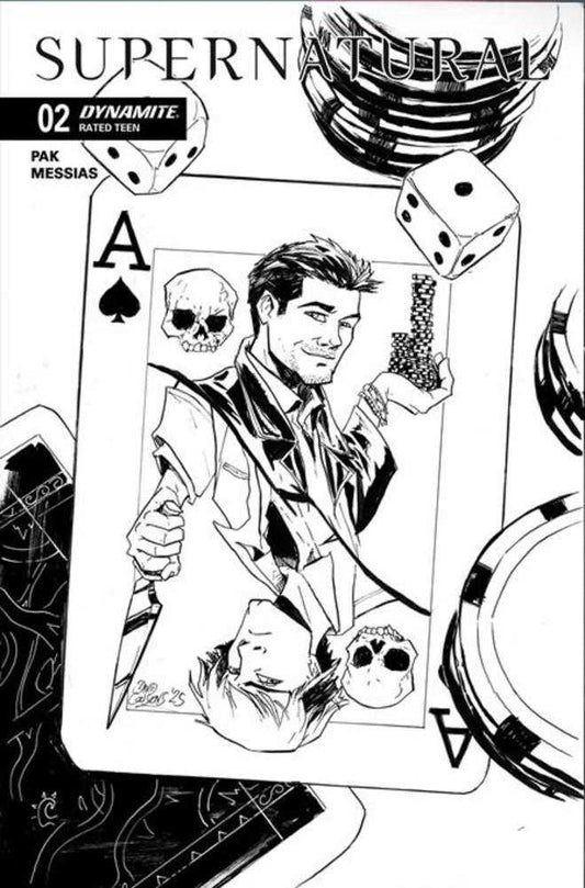 Supernatural #2 Cover K Inc 1:7 David Cousens Line Art Foc Bonus Variant (NM)