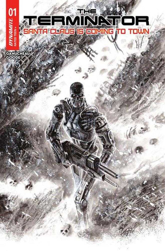 Terminator Santa Claus Is Coming To Town #1 (One Shot) Cover J Inc 1:5 Francesco Biagini Line Art Foc Bonus Variant (NM)