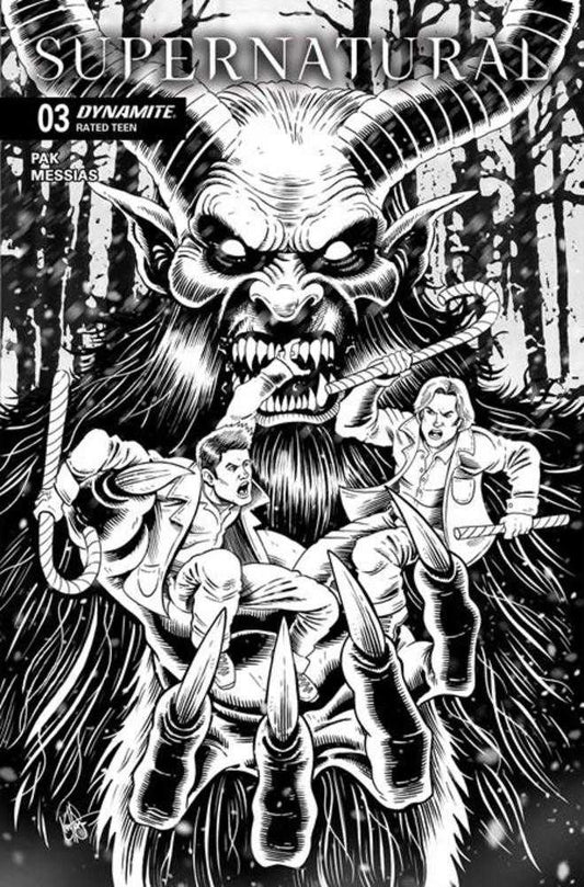 Supernatural #3 Cover L Inc 1:7 Ken Haeser Line Art Foc Bonus Variant (NM)