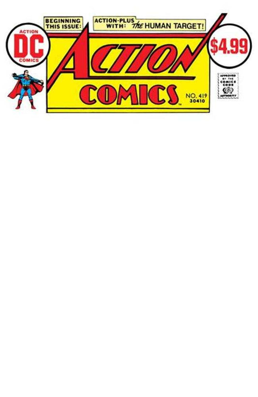 Action Comics #419 Facsimile Edition Cover C Blank Card Stock Variant (NM)