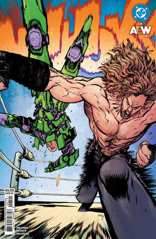 DC X Aew #1 (Of 2) Cover B Daniel Warren Johnson Card Stock Variant (NM)