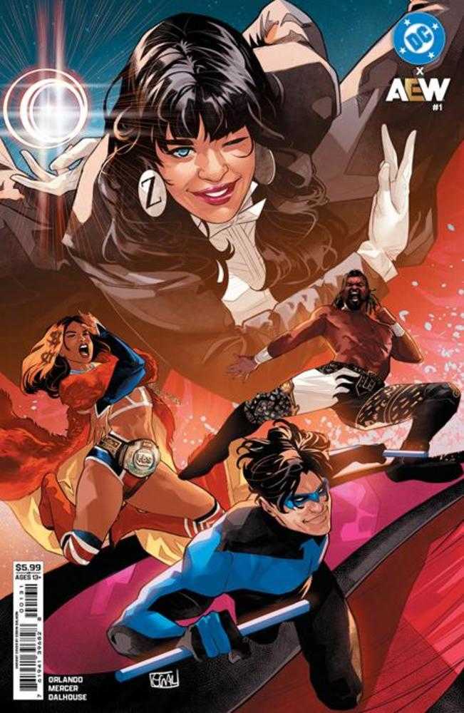 DC X Aew #1 (Of 2) Cover C Edwin Galmon Card Stock Variant (NM)