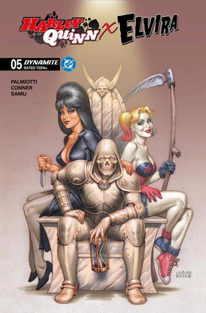 Harley Quinn X Elvira #5 Cover C Joseph Michael Linsner Variant (NM)